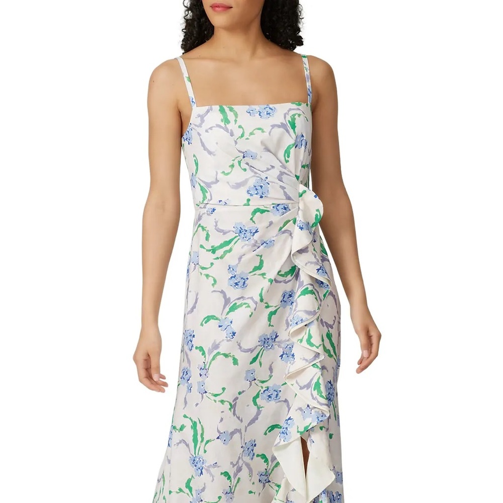 Panel Gurung Floral Ruffle Dress